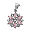 ROSA COPO DE NIEVE C/ STRASS DIJE
