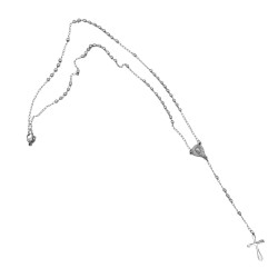 3MM ROSARIO CRUZ LISA CURVA Y CENTRO VIRGEN (UNISEX)