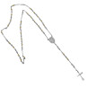 4MM COMBINADO ROSARIO C/ CRUZ LISA Y CENTRO VIRGEN DEL ROSARIO Y TRIANGULO SANTISIMA TRINIDAD (UNISEX)