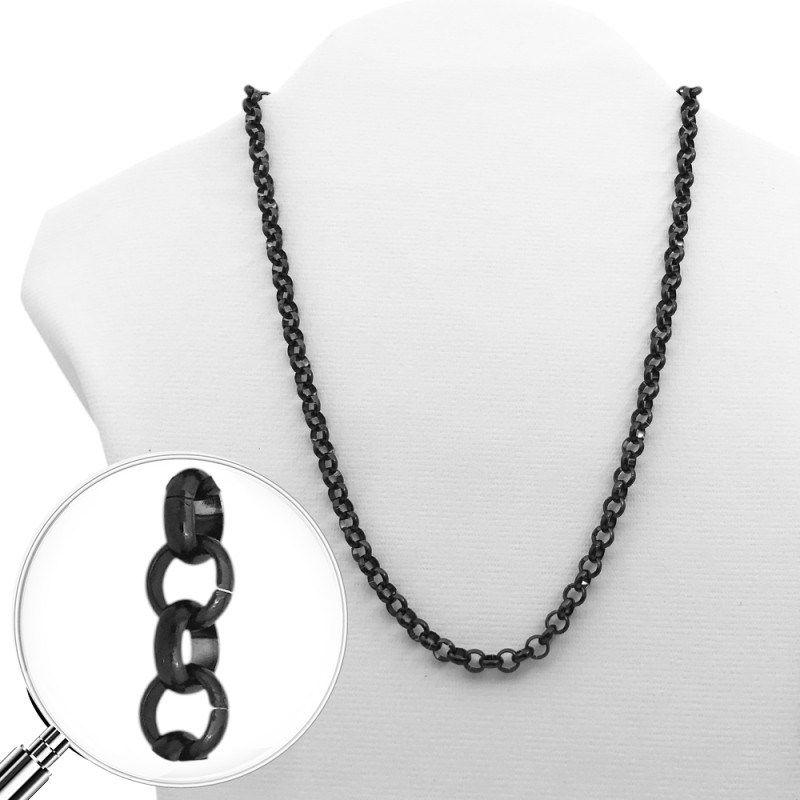 NEGRO ROLO 6.0-50CM ACERO CADENA