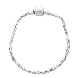 BLANCO TIPO PANDORA TUBO LISA 3.4MM-18CM PULSERA