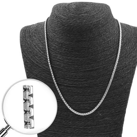 ROLO CUADRADO PLANO 3.0 (3.6MM)- 55CM CADENA