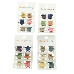 PACK X6 BROCHES MARIPOSA COLORES SURTIDOS TIPO COCODRILO