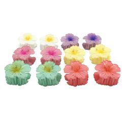 REDONDAS PACK X12 SETS 4CM BROCHES DE FLORES REDONDAS MEDIANAS SURTIDAS EN COLOR COMO LA IMAGEN M:2B1