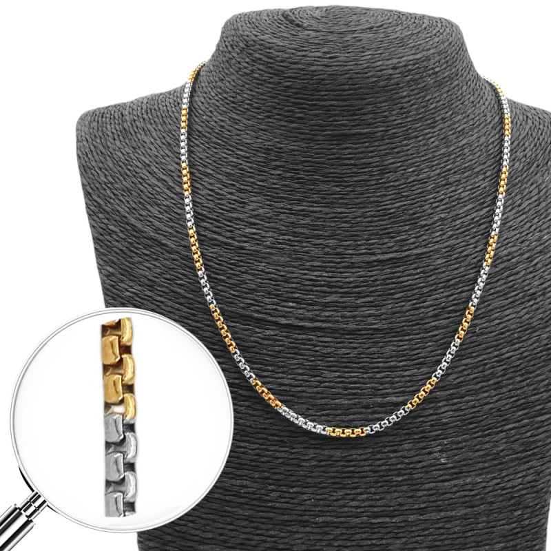 COMBINADA ROLO CUADRADA 3.0 (3MM) - 50CM CADENA