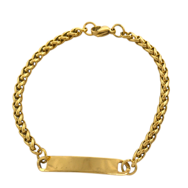 DORADO ESPIGA 4.0 P/ GRABAR (4MM)-19CM IDENTIFICACION PULSERA