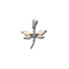 LIBELULA C/ ALAS CUBIC TORNASOLADO Y CENTRO CRISTAL DIJE
