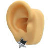 BLISTER X12 PARES ESTRELLAS MITAD STRASS Y MITAD NEGRA O TIPO NACAR ARO