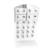 BLISTER X12 PARES CORAZON MITAD MUCHOS STRASS CRISTAL Y MITAD STRASS COLOR SURTIDO ARO