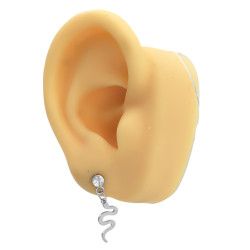 BLISTER X12 PARES SERPIENTE PLANA COLGANDO DE CILINDRO LISO ARO