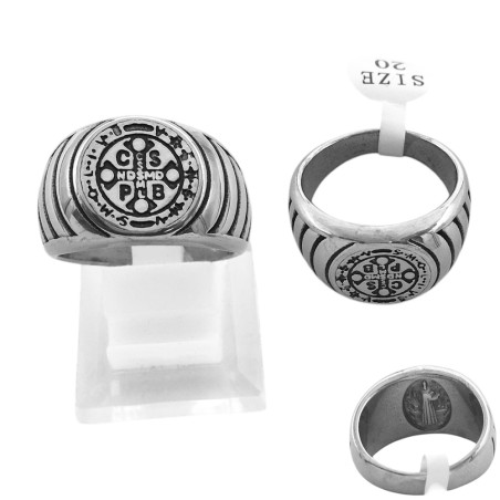 MACIZO SAN BENITO LINEAS DE COSTADO C/ DOBLE IMAGEN ANILLO