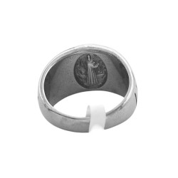 MACIZO SAN BENITO LINEAS DE COSTADO C/ DOBLE IMAGEN ANILLO