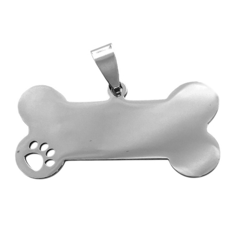 HUESO C/ PATITA 40*19 MM PARA GRABAR DIJE