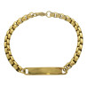 DORADO ROLO CUADRADA 5.0 P/ GRABAR (5MM)- 20CM IDENTIFICACION PULSERA