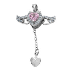CORAZON DE CUBIC ROSA C/...