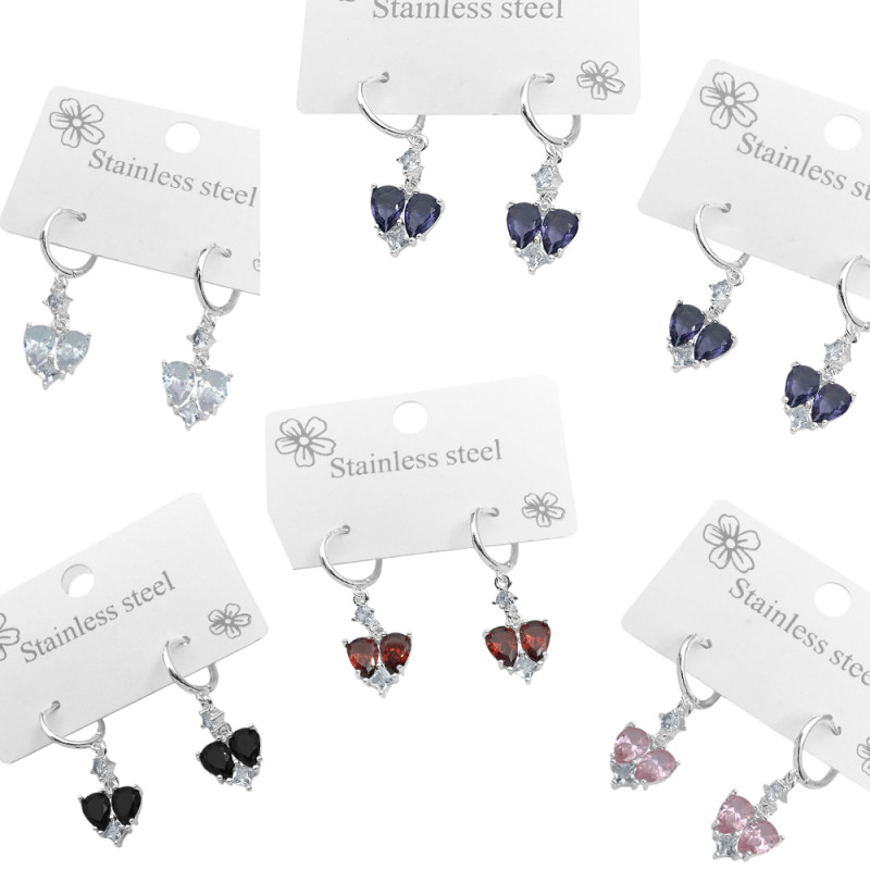 BLANCO MIX X6 PARES COLORES CUBIC SURTIDOS EN BISAGRA 12.5MM ARO