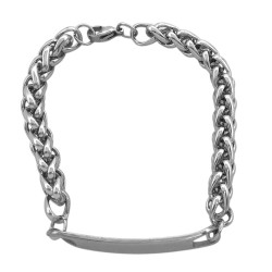 CHAPA GRANDE ESPIGA 7.0 P/ GRABAR (7MM)-22CM IDENTIFICACION PULSERA