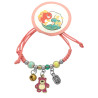 SALMON INFANTIL C/ CUENTAS - BOLAS - CASCABEL - DIJE REGULABLE PULSERA / TOBILLERA