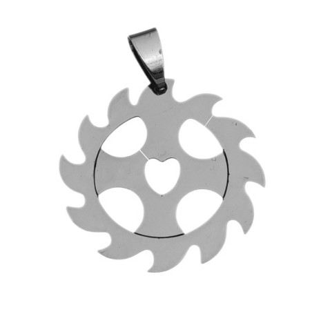 20MM CRUZ ORLADA CORAZON DIJE