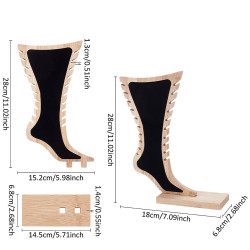 BAMBU Y PANA NEGRA EXHIBIDOR DE TOBILLERA