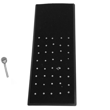 RECTO BLISTER x40 PERNO C/ BOLITA 1.8MM PLATEADO NOSTRIL PERNO RECTO PIERCING