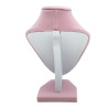ROSA CHICO EXHIBIDOR BUSTO C/ PIE ITEM:WH9826 FORRADO EN PANA