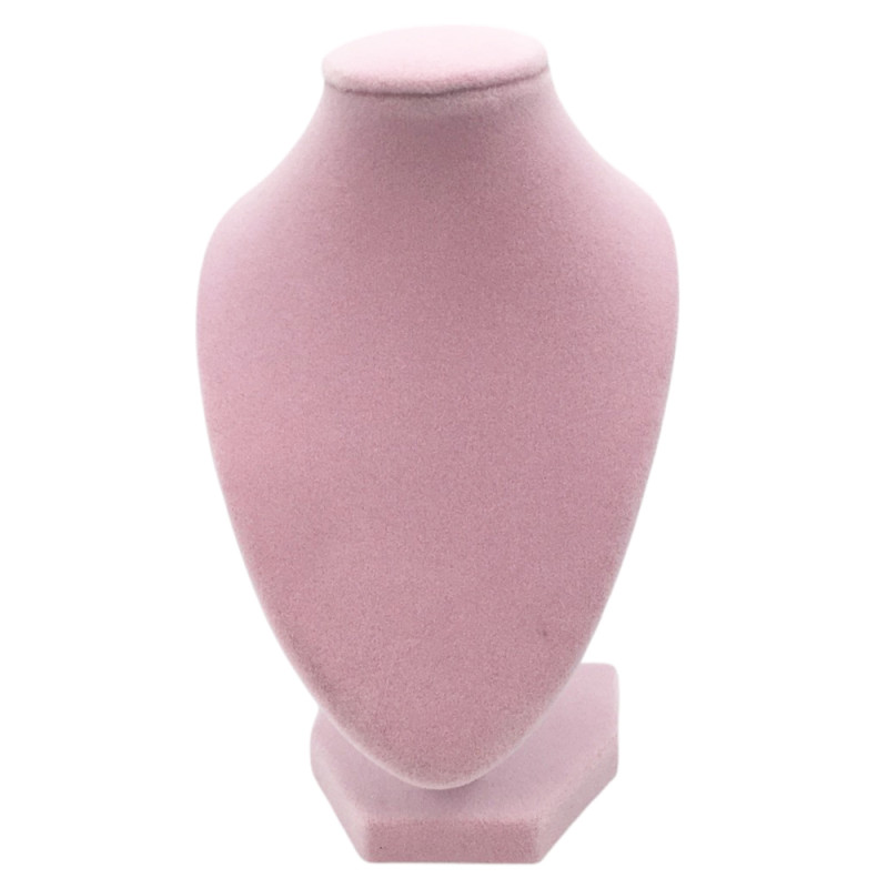 ROSA CHICO EXHIBIDOR BUSTO C/ PIE ITEM:WH9826 FORRADO EN PANA