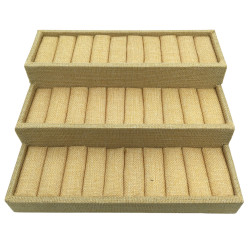 SIMIL ALPILLERA TRES PISOS ORGANIZADOR DE PULSERAS EXHIBIDOR