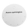 UNIDAD CARTÓN REDONDO ACERO QUIRURGICO 6 PERFORACIONES