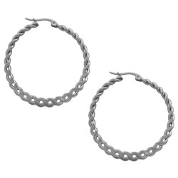 4 PARES (20-30-40 Y 50MM) TRENZA PLANA ARGOLLAS CIERRE ITALIANO ARO