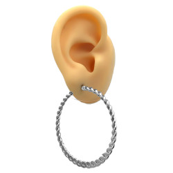 4 PARES (20-30-40 Y 50MM) TRENZA PLANA ARGOLLAS CIERRE ITALIANO ARO