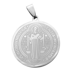 30MM SAN BENITO MEDALLA LASER LISA C/ ESPESOS DIJE