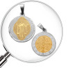 COMBINADA 18MM SAN BENITO MEDALLA LASER LISA C/ ESPESOR DIJE