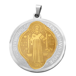 COMBINADA 30MM SAN BENITO MEDALLA LASER LISA C/ ESPESOS DIJE