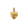 DORADO RELICARIO 19.5MM CORAZON LISO DIJE