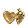 DORADO RELICARIO 19.5MM CORAZON LISO DIJE