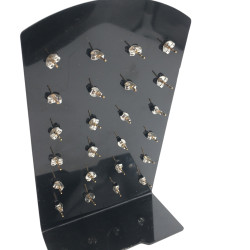 DORADO X6 PARES MARIPOSAS CALADAS C/ BORDE STRASS Y FONDO COLOR SURTIDO ARO