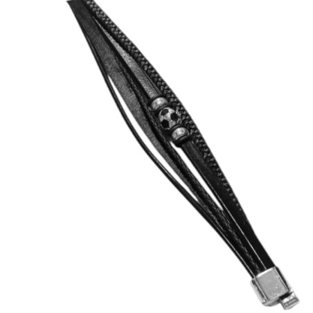 CUERO QUINTUPLE FUTBOL ACERO CIERRE IMANTADO C/ TRABA PULSERA