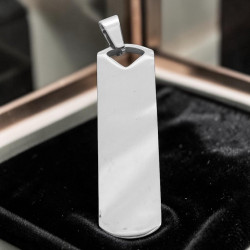 12*40MM PREMIUM RECTANGULO EXTREMOS CURVOS MAS GRUESO Y PULIDO A ESPEJO EN AMBAS CARAS IDENTIFICACION P/ GRABAR DIJE