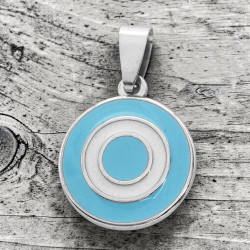 ESCARAPELA REDONDA DE METAL DIJE