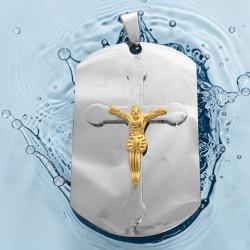 PREMIUM 31*50MM CRUZ C/ JESUS MAS GRUESO Y PULIDO A ESPEJO EN AMBAS CARAS P/ GRABAR DIJE