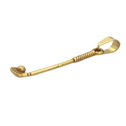 DORADO PALO DE GOLF 3D DIJE