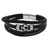 CUERO QUINTUPLE FUTBOL ACERO CIERRE IMANTADO C/ TRABA PULSERA