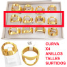 DORADO CURVA X4 UNIDADES DESTAPADOR BOTELLA ANILLO
