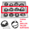 NEGRO CURVA X4 UNIDADES DESTAPADOR BOTELLA ANILLO