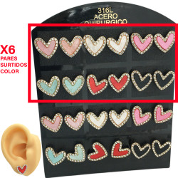 DORADO X6 PARES CORAZON 6...