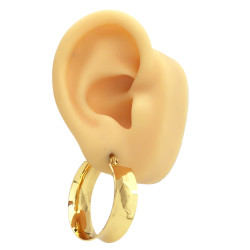 DORADO 3 PARES (20-25 Y 30MM) CONCAVA ARGOLLAS CIERRE ITALIANO ARO