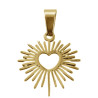 DORADO SAGRADO CORAZON DE JESUS SOL RADIANTE DIJE