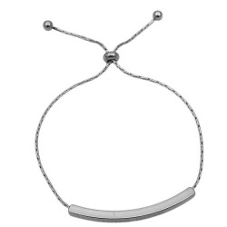 CHAPA CURVA 3*39MM LOVER DREAM C/ BOLITAS REGULABLE  P/ GRABAR IDENTIFICACION PULSERA