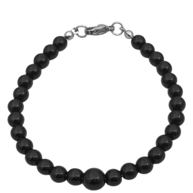 ONIX NEGRO 6MM-20CM PULSERA